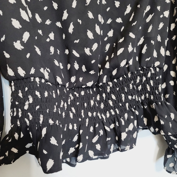 NWT Meraki Black and White Blouse Size Small - Picture 9 of 12